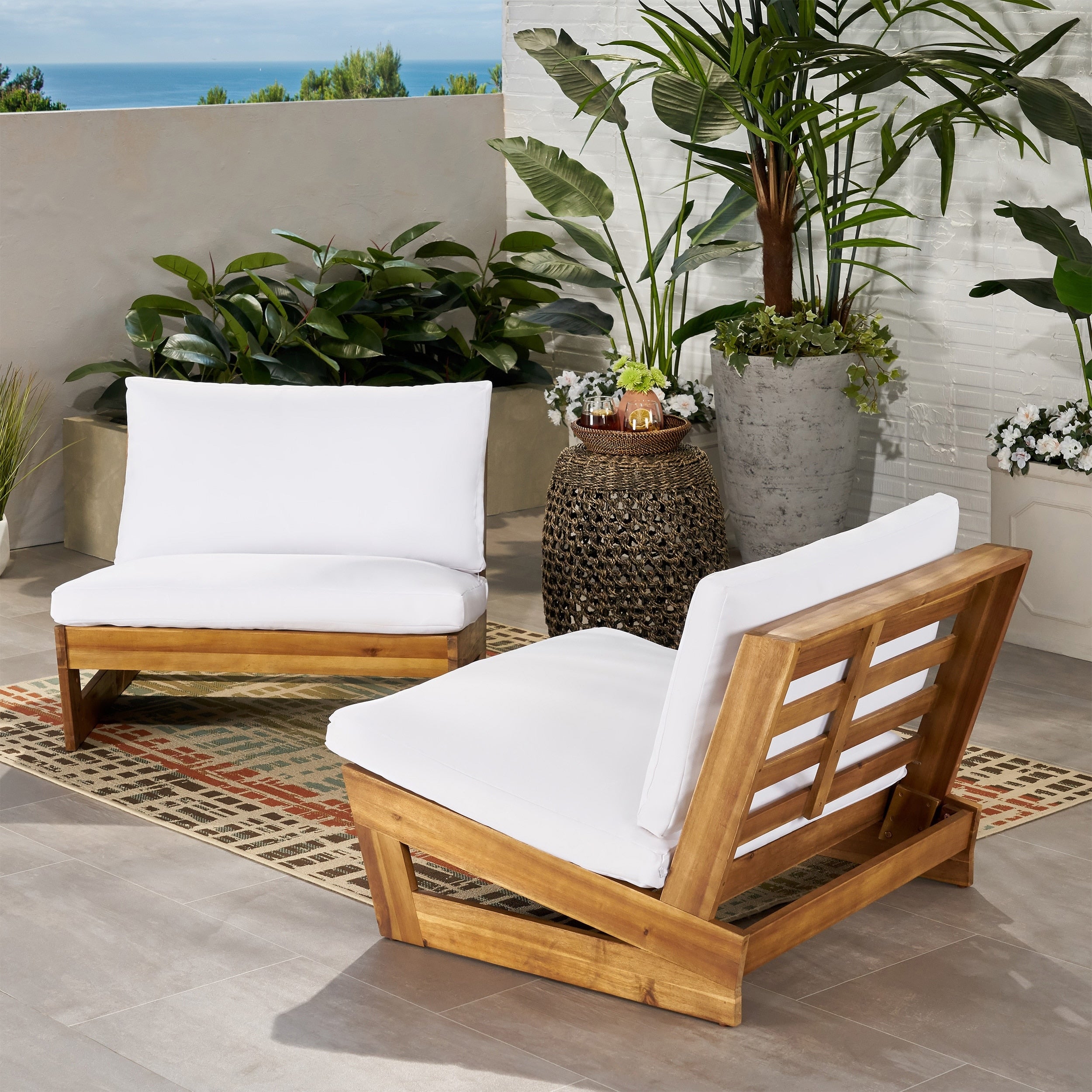 Outdoor wood club chairs hotsell