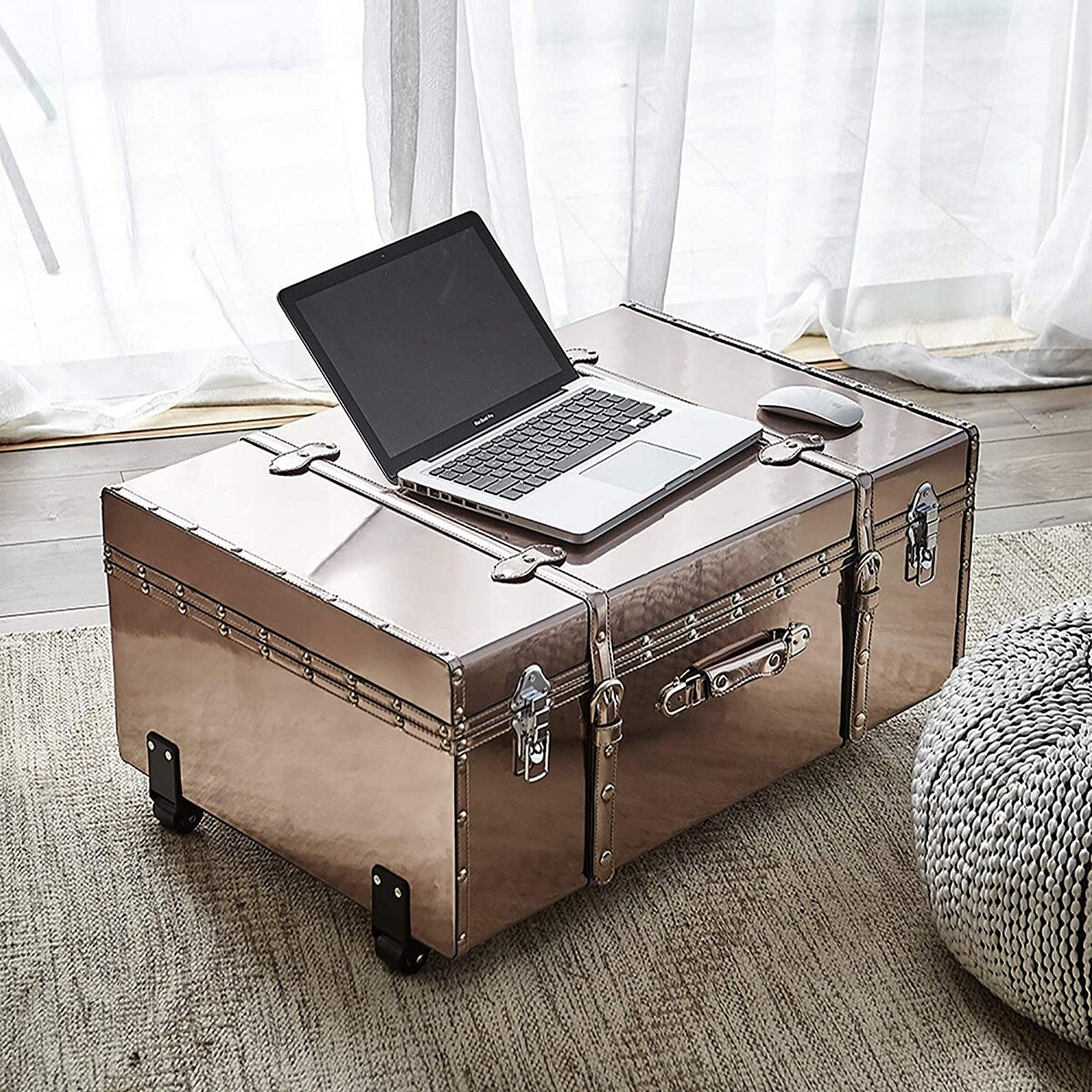 DormCo Texture Brand Trunk - Baby Mint - Large Martinique