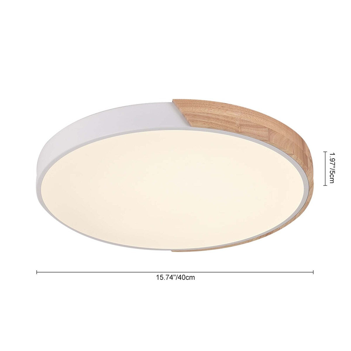 1 - Light 15.74'' Shaded Circle LED Flush Mount