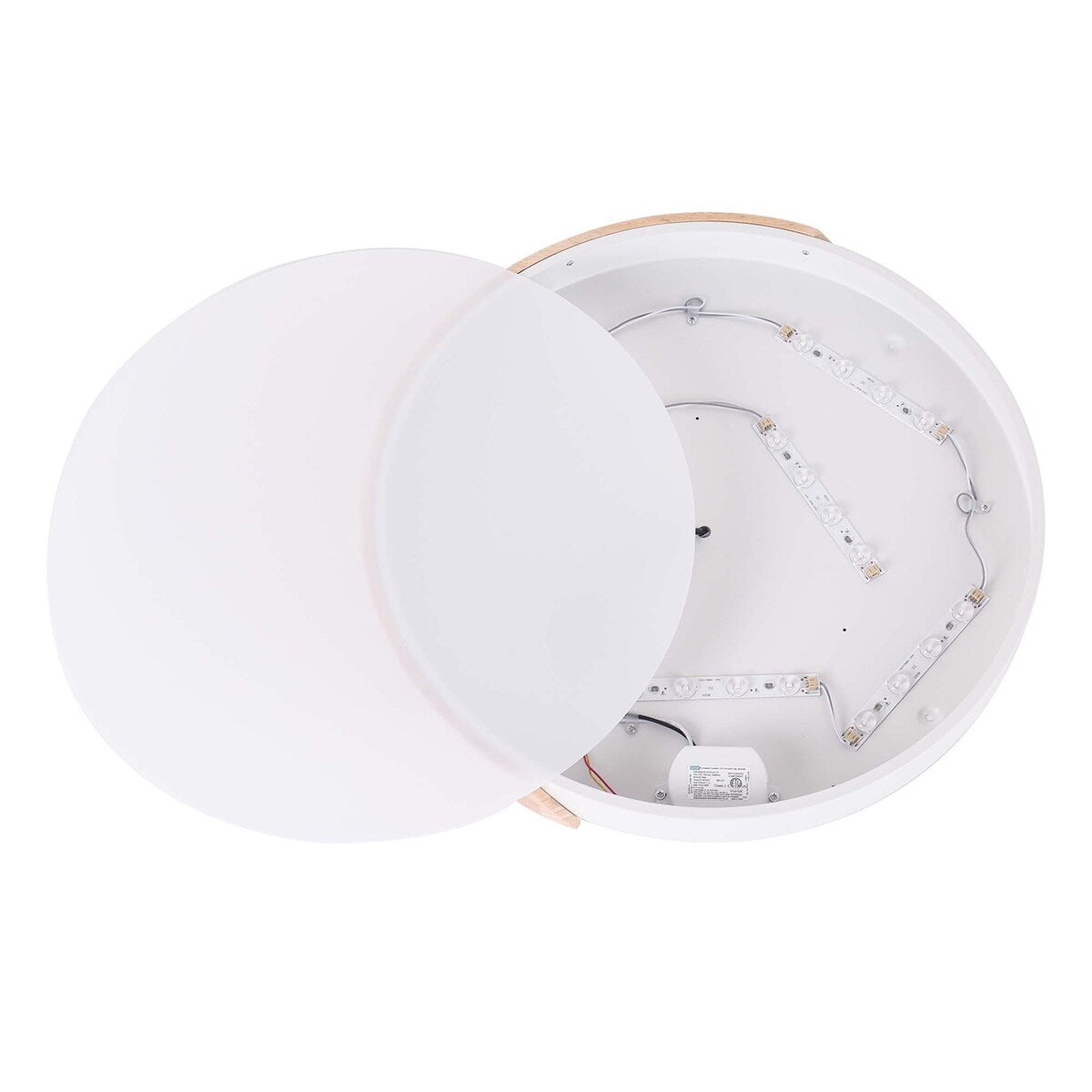 1 - Light 15.74'' Shaded Circle LED Flush Mount