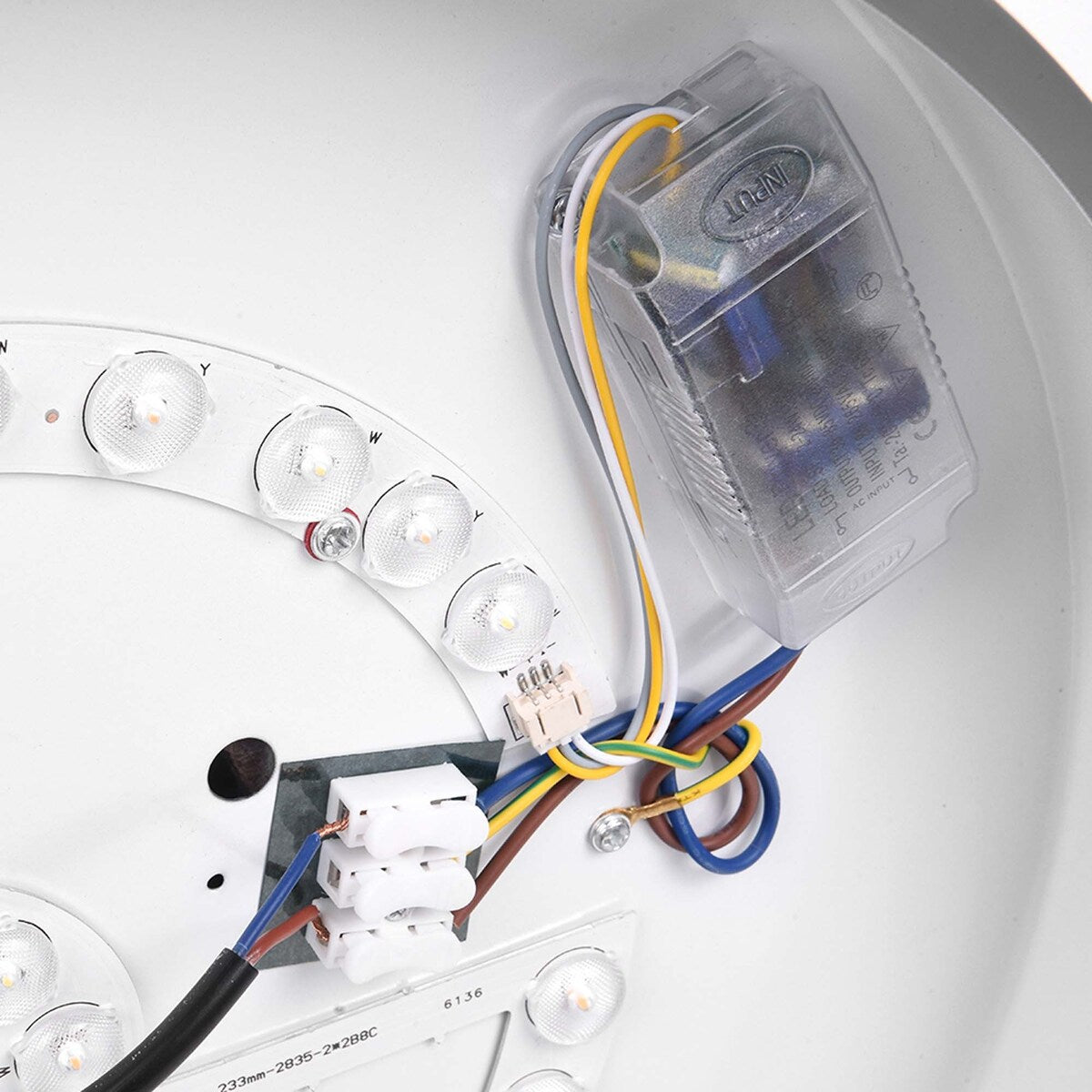 1 - Light 15.74'' Shaded Circle LED Flush Mount