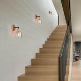 1/2/3/4 Light Modern Farmhouse Bathroom Vanity Lights Brass Wall Sconce Lighting with Bell Glass