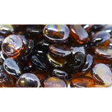 1/2" Fireglass Beads Amber Luster - 10lb box