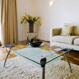 1/2" Thick Square Glass Table Top 1" Beveled Eased Corners by Fab Glass and Mirror