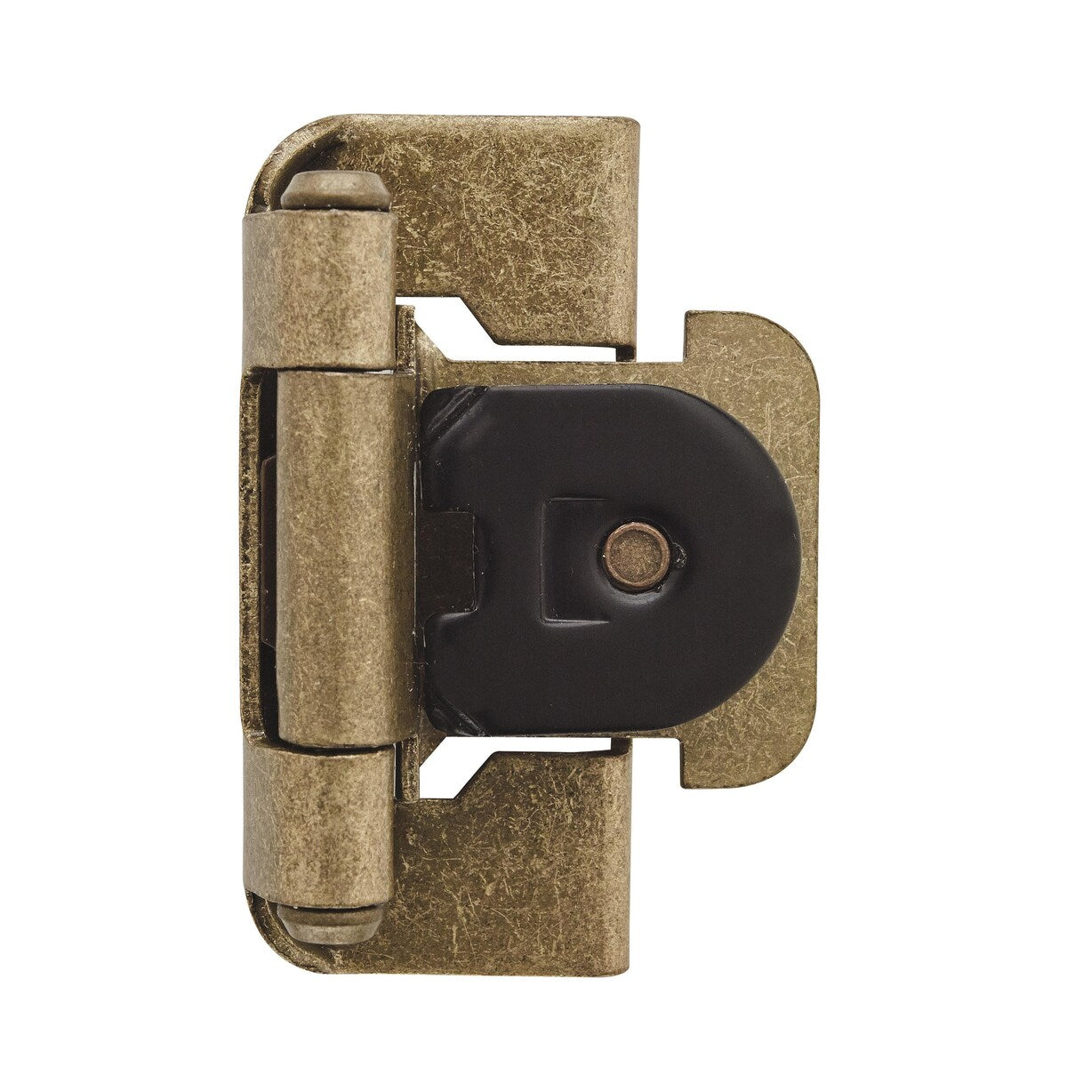 1/2in (13 mm) Overlay Double Demountable Burnished Brass Hinge - 1 Pair - 2.25