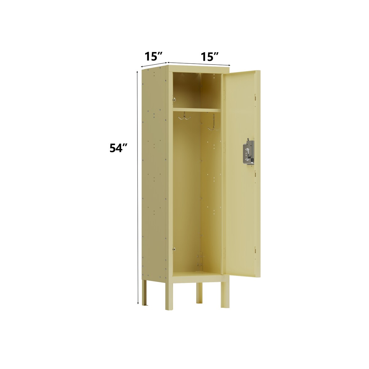 1 Door Tall Single Metal Locker-Retro Style Storage Cabinet--Industrial Furniture