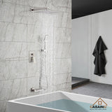 1-Handle 3-Spray Pattern 10 in. Wall Mount Shower Set Shower Head, Tub and Shower Faucet - 10 inch