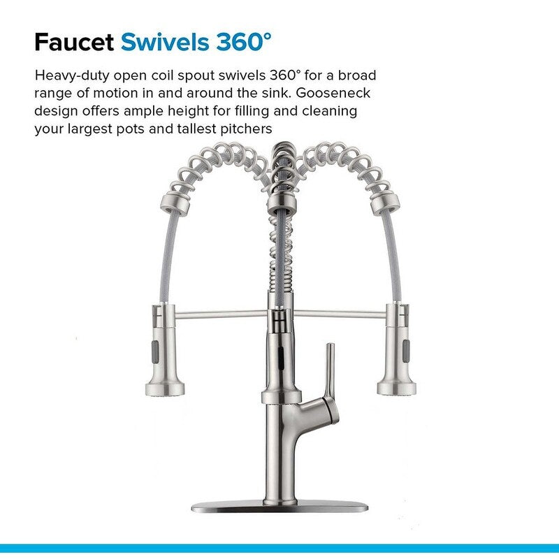 1-Handle Pulldown Kitchen Faucet