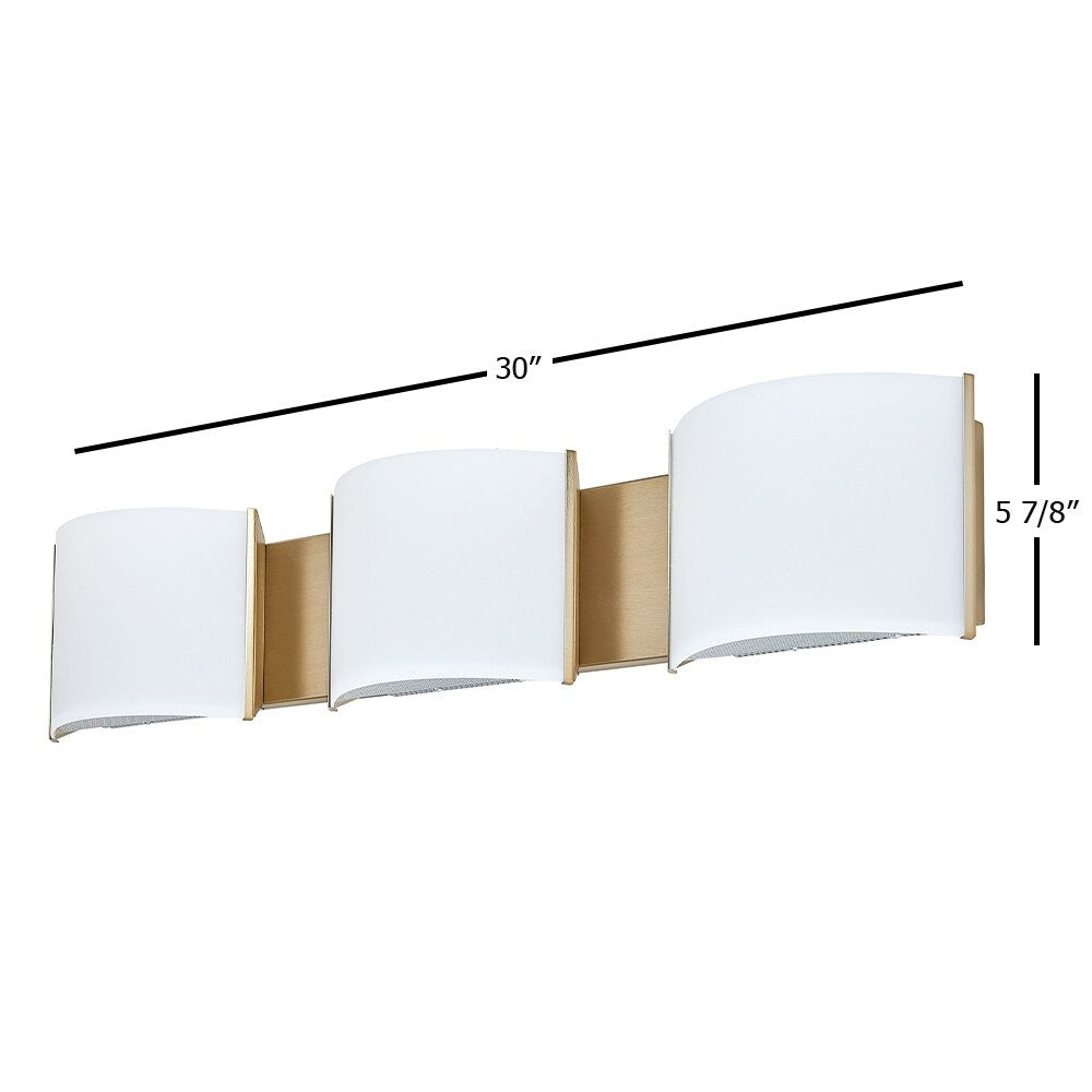 1-4 LT Led mount bathroom light Gold
