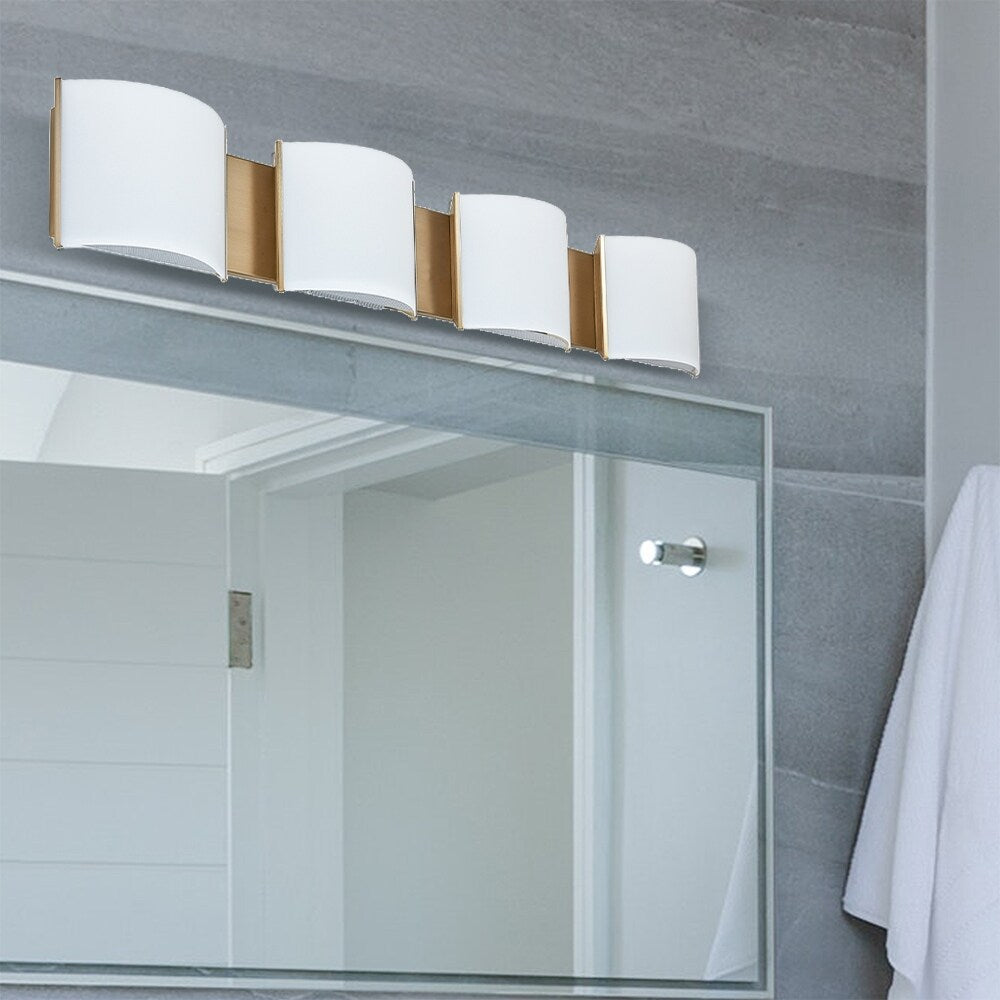 1-4 LT Led mount bathroom light Gold