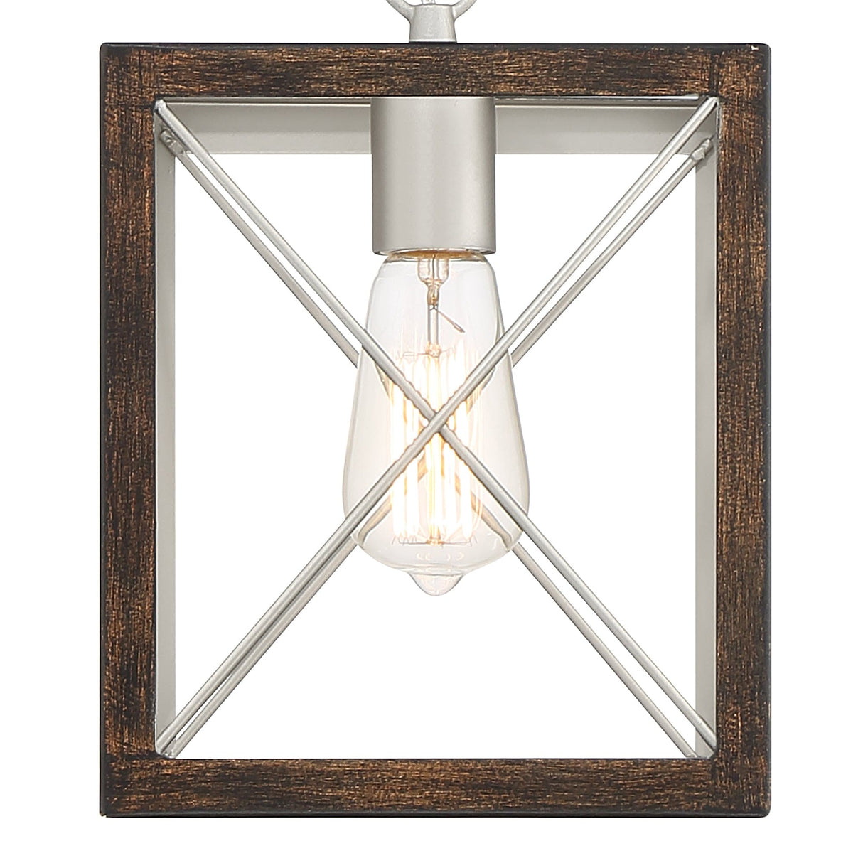 Kiro 1-light Modern Farmhouse Rectangle Pendant Light with UL Certified - N/A