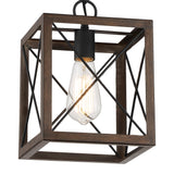 Kiro 1-light Modern Farmhouse Rectangle Pendant Light with UL Certified - N/A