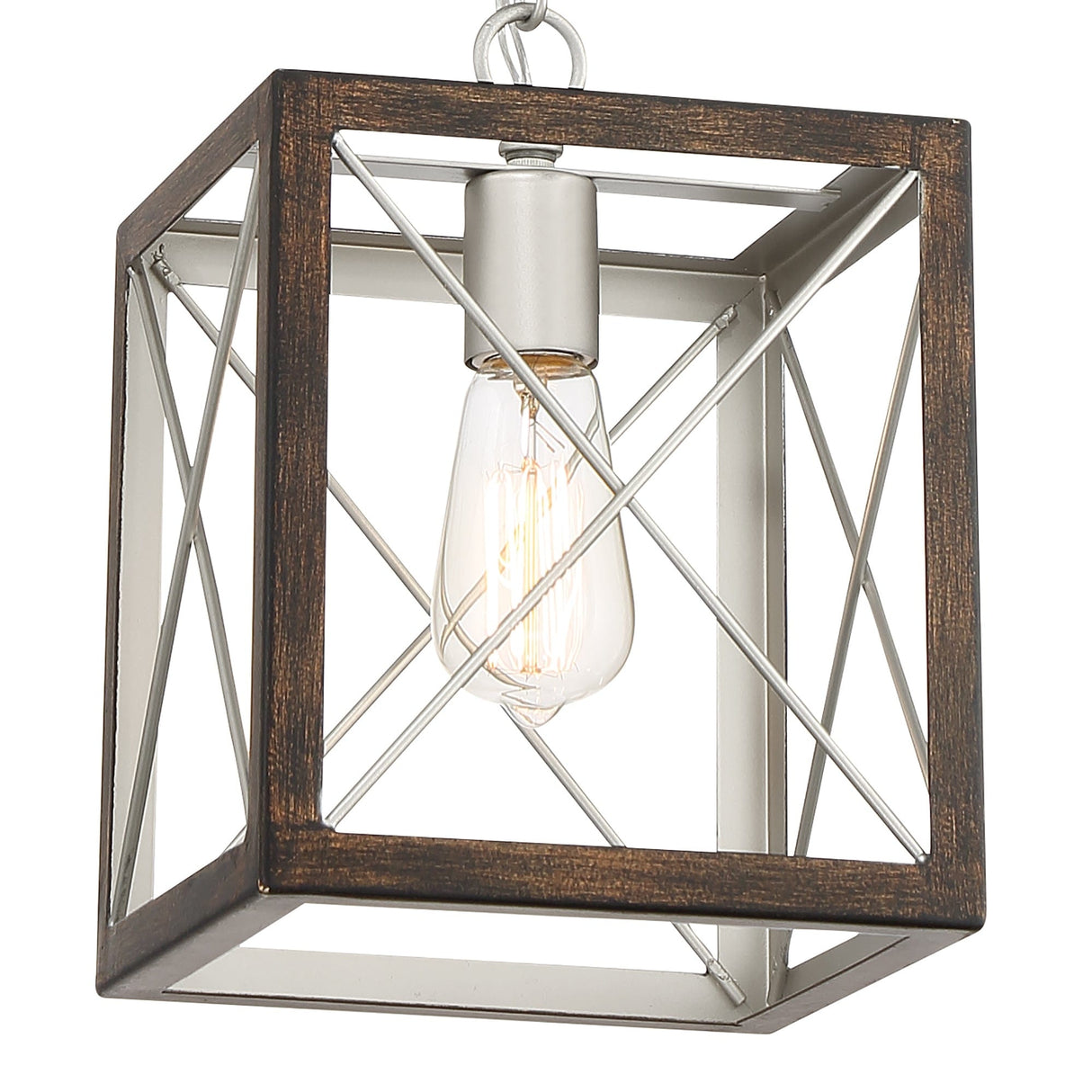 Kiro 1-light Modern Farmhouse Rectangle Pendant Light with UL Certified - N/A
