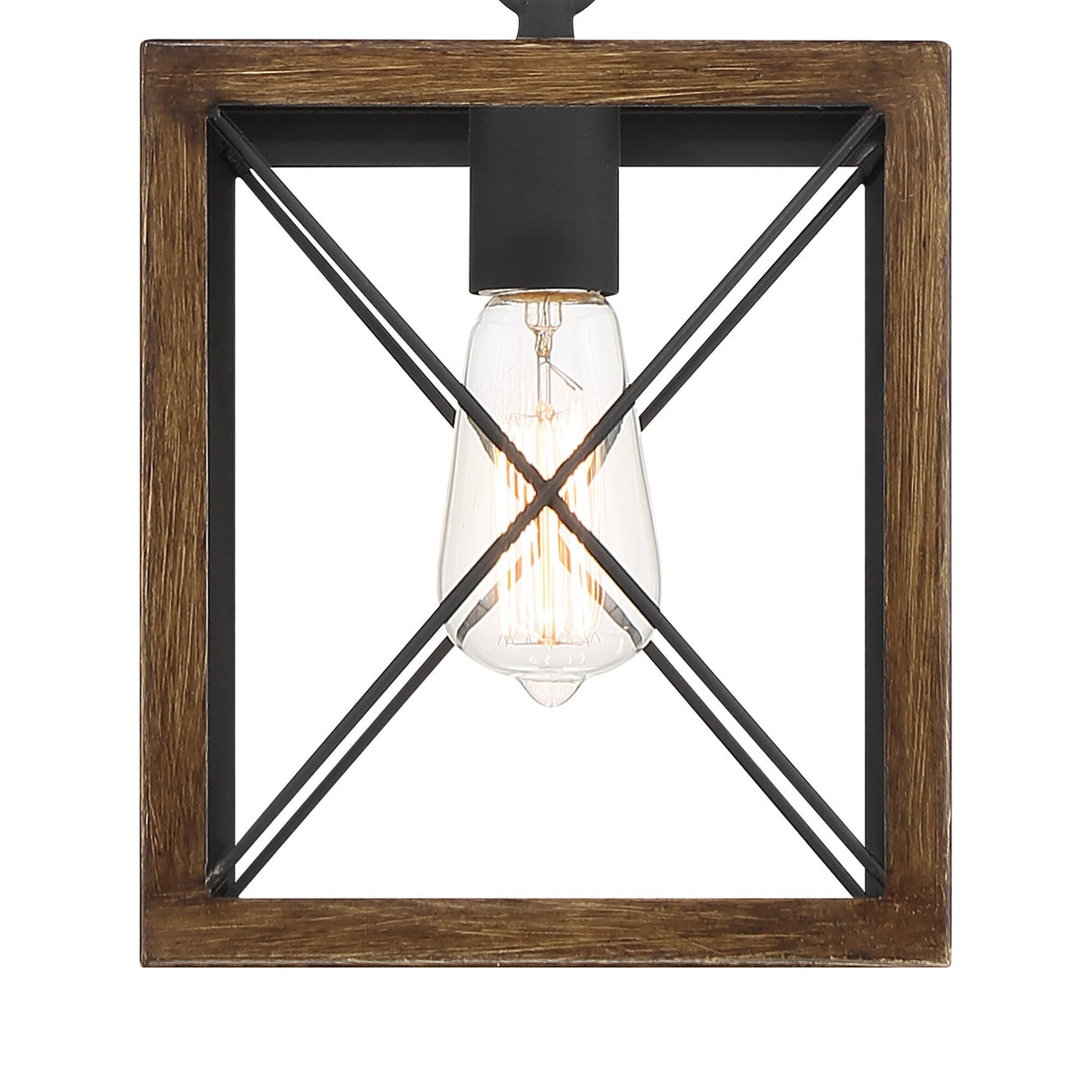 Kiro 1-light Modern Farmhouse Rectangle Pendant Light with UL Certified - N/A