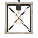 Kiro 1-light Modern Farmhouse Rectangle Pendant Light with UL Certified - N/A