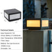 1-Light Black Aluminium Solar Outdoor Post Light Set