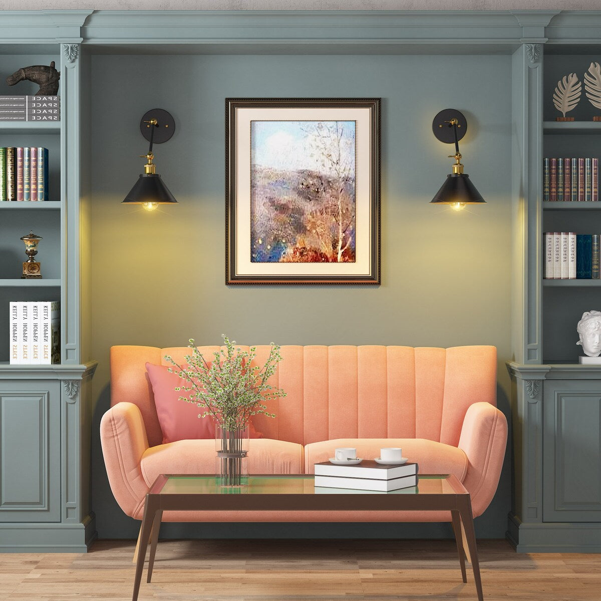 1-Light Industrial Wall Sconces Lighting,Swing Arm Angle Adjustable Vintage Wall Mount Light