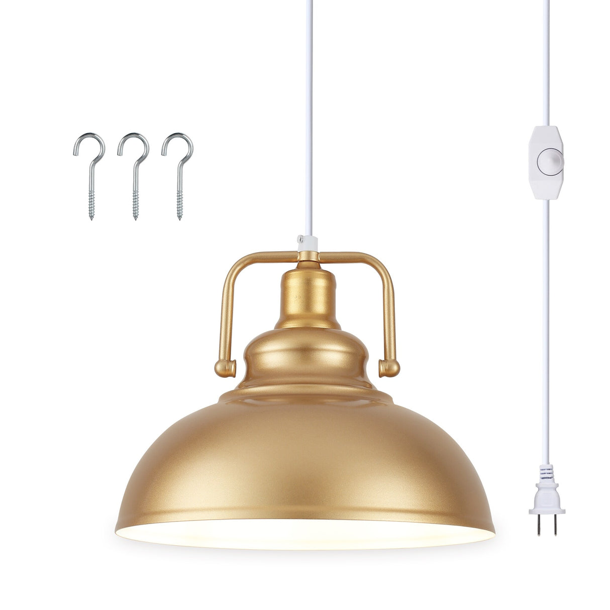 1-Light Kitchen Island Lighting 11.5"W Pendant Light for Entryways