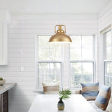 1-Light Kitchen Island Lighting 11.5"W Pendant Light for Entryways