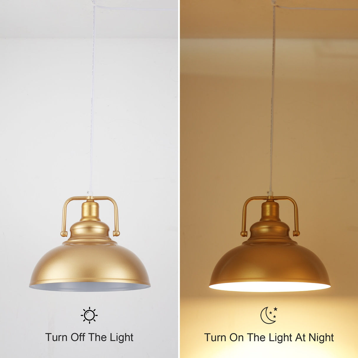 1-Light Kitchen Island Lighting 11.5"W Pendant Light for Entryways