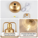 1-Light Kitchen Island Lighting 11.5"W Pendant Light for Entryways