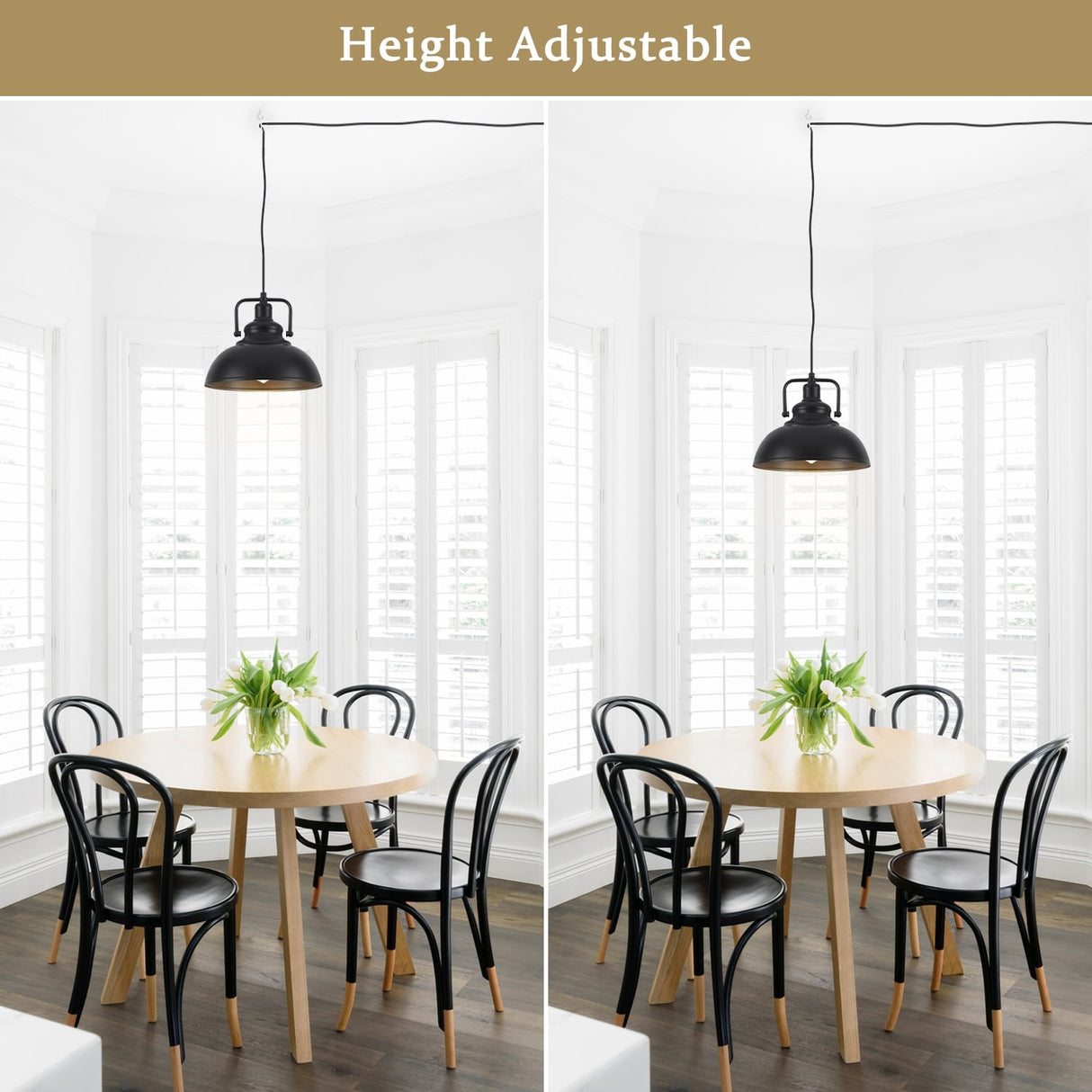 1-Light Kitchen Island Lighting 11.5"W Pendant Light for Entryways