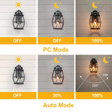 1-Light Matte Black Outdoor Wall Lantern Sconce Light - 6.7
