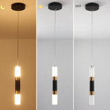 1-Light Modern Acrylic Pendant Light Fixture for Kitchen Island Decor