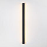 1-Light Modern Linear Strip Acrylic 3000K IP65 Integrated LED Warm Light Waterproof Outdoor Wall Light