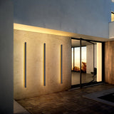 1-Light Modern Linear Strip Acrylic 3000K IP65 Integrated LED Warm Light Waterproof Outdoor Wall Light