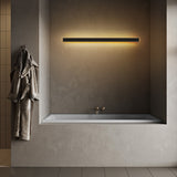 1-Light Modern Linear Strip Acrylic 3000K IP65 Integrated LED Warm Light Waterproof Outdoor Wall Light