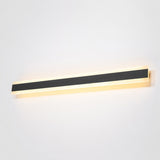 1-Light Modern Linear Strip Acrylic 3000K IP65 Integrated LED Warm Light Waterproof Outdoor Wall Light