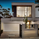 1-Light Modern Linear Strip Acrylic 3000K IP65 Integrated LED Warm Light Waterproof Outdoor Wall Light