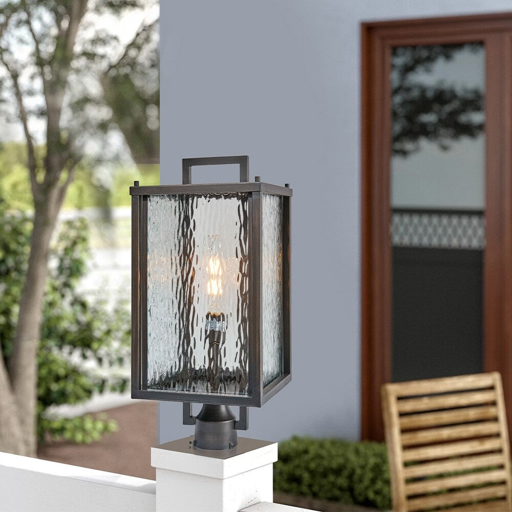 1 Light Outdoor Post Lighting In Oil Rubbed Bronze Finish - Oil Rubbed Bronze