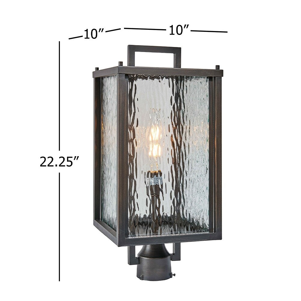 1 Light Outdoor Post Lighting In Oil Rubbed Bronze Finish - Oil Rubbed Bronze