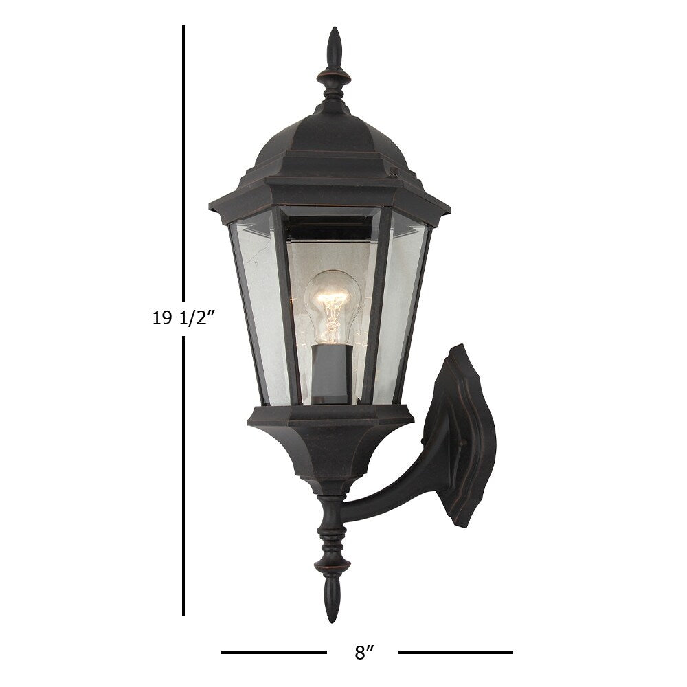 1 Light Outdoor Wall Lantern in Oil Rubbed Bronze - Oil Rubbed Bronze