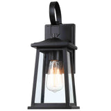 1-Light Outdoor Wall Light Sconce - Matte Black