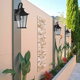 1 Light Outdoor Wall Light - Black Finish