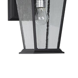 1 Light Outdoor Wall Light - Black Finish
