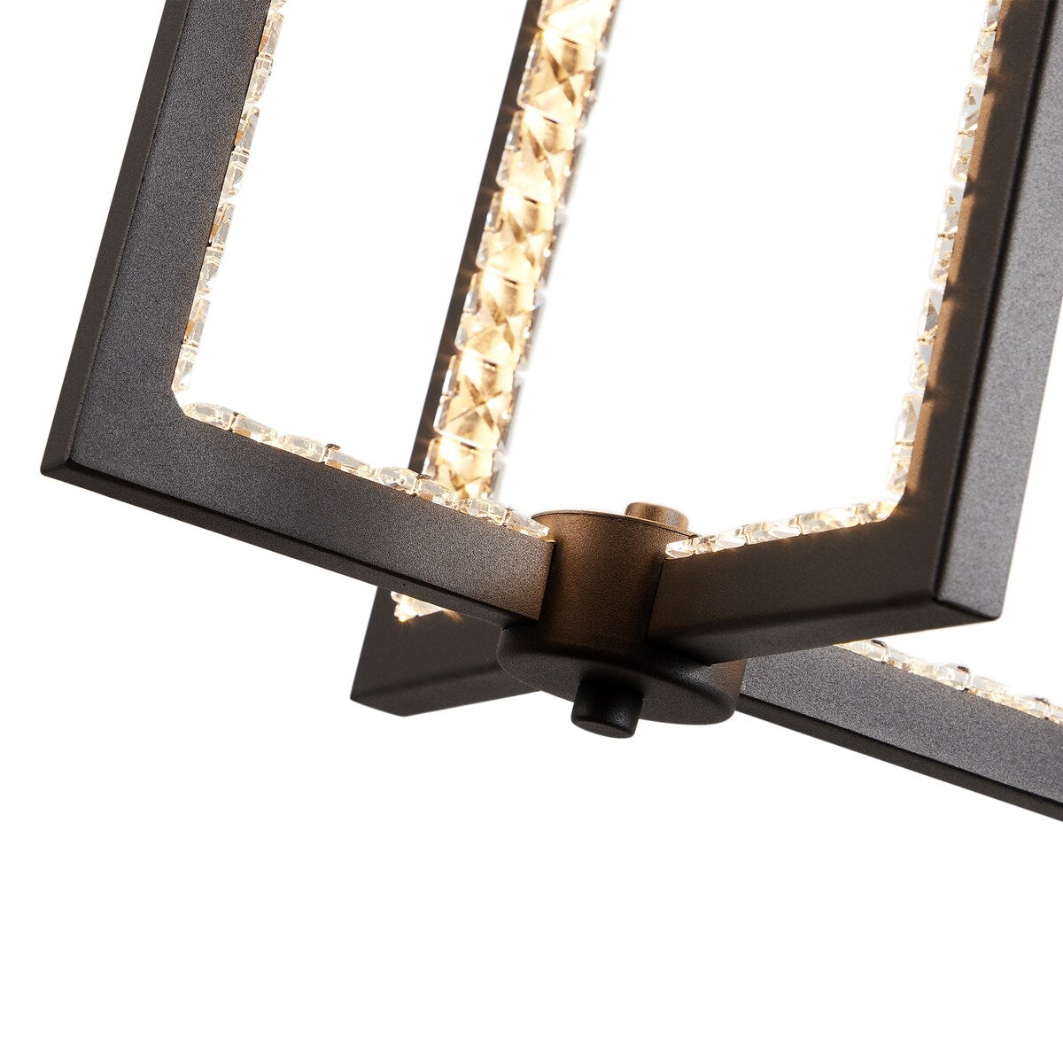 1-Light Pendant Spiral Light Fixture-Black - Black