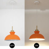 1-Light Modern Classic Semi Flush Mount Chandelier, Farmhouse Dome Pendant Light for Kitchen Island Dining Room