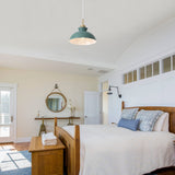 1-Light Modern Classic Semi Flush Mount Chandelier, Farmhouse Dome Pendant Light for Kitchen Island Dining Room