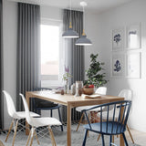 1-Light Modern Classic Semi Flush Mount Chandelier, Farmhouse Dome Pendant Light for Kitchen Island Dining Room