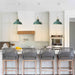 1-Light Modern Classic Semi Flush Mount Chandelier, Farmhouse Dome Pendant Light for Kitchen Island Dining Room