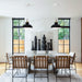 1-Light Modern Classic Semi Flush Mount Chandelier, Farmhouse Dome Pendant Light for Kitchen Island Dining Room