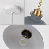 1-Light Modern Classic Semi Flush Mount Chandelier, Farmhouse Dome Pendant Light for Kitchen Island Dining Room