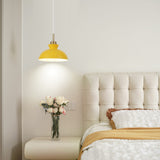 1-Light Modern Classic Semi Flush Mount Chandelier, Farmhouse Dome Pendant Light for Kitchen Island Dining Room