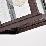 1 Light Transitional 12 Inch Square Outdoor Wall Lantern 2 Pack