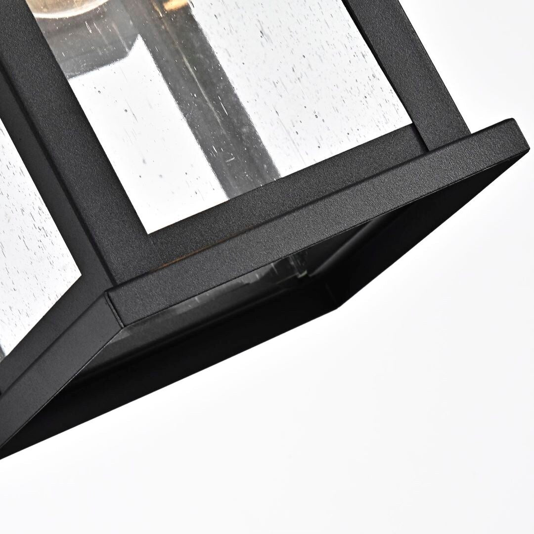 1 Light Transitional 12 Inch Square Outdoor Wall Lantern 2 Pack