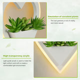 Modern Green Creative Plant Wall Light Aisle Wall Lamp Green Simulation Plant Home Decoration LED Wall Light